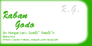 raban godo business card